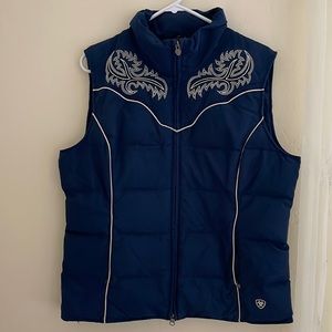 Ariat western vest.  EUC.